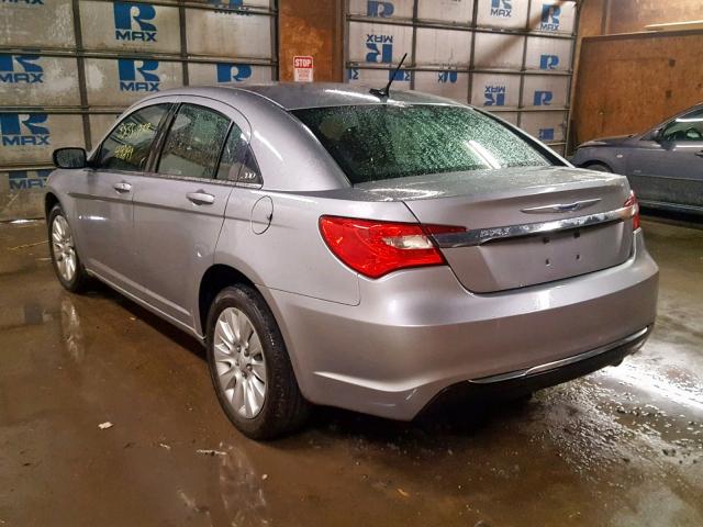 1C3CCBAB1DN620806 - 2013 CHRYSLER 200 LX SILVER photo 3