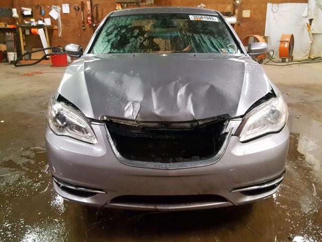 1C3CCBAB1DN620806 - 2013 CHRYSLER 200 LX SILVER photo 9