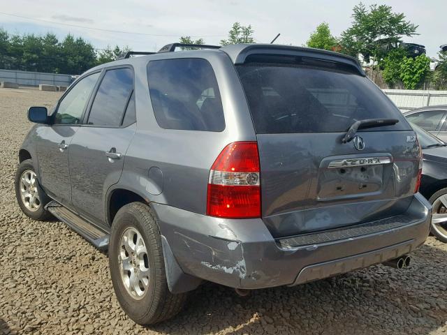 2HNYD18892H503347 - 2002 ACURA MDX TOURIN GRAY photo 3