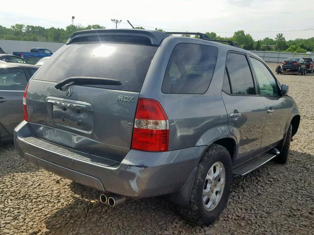 2HNYD18892H503347 - 2002 ACURA MDX TOURIN GRAY photo 4