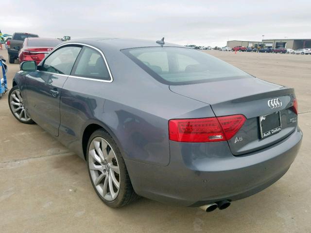 WAULFAFR0EA006984 - 2014 AUDI A5 PREMIUM GRAY photo 3