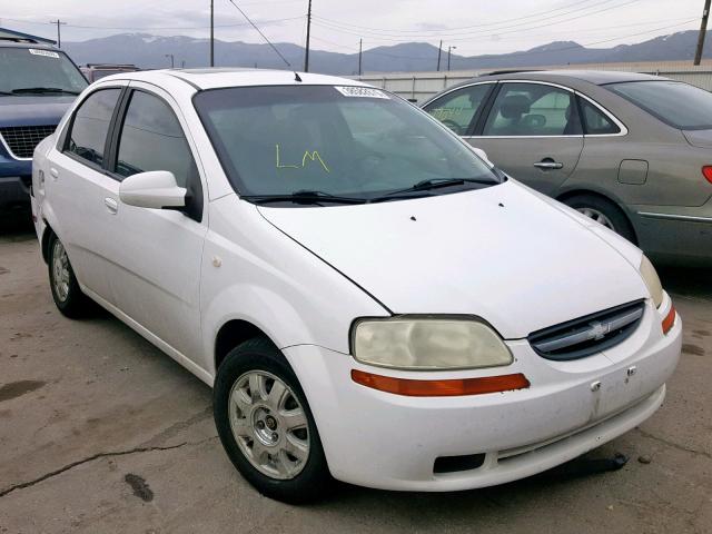 KL1TG52635B309536 - 2005 CHEVROLET AVEO LT WHITE photo 1