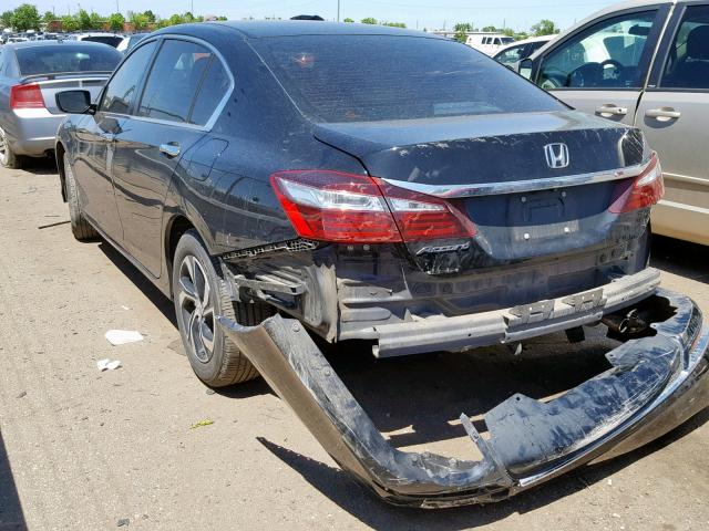 1HGCR2F38HA159081 - 2017 HONDA ACCORD LX BLACK photo 3