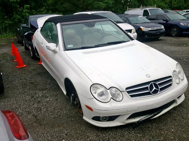 WDBTK72F47F223682 - 2007 MERCEDES-BENZ CLK 550 WHITE photo 1