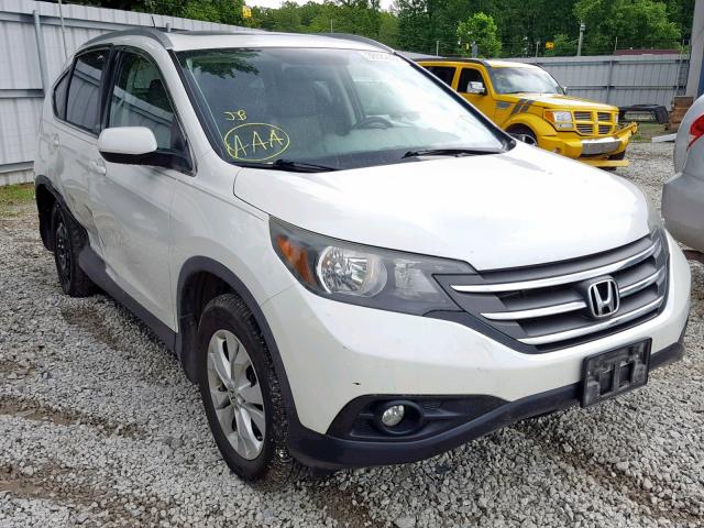 5J6RM4H71DL055916 - 2013 HONDA CR-V EXL WHITE photo 1