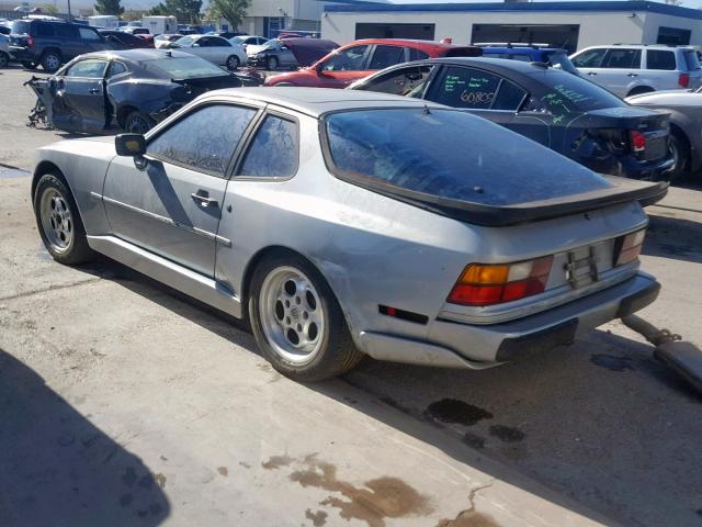 WP0AA0958GN150791 - 1986 PORSCHE 944 SILVER photo 3