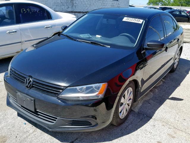 3VW1K7AJXDM259254 - 2013 VOLKSWAGEN JETTA BASE BLACK photo 2