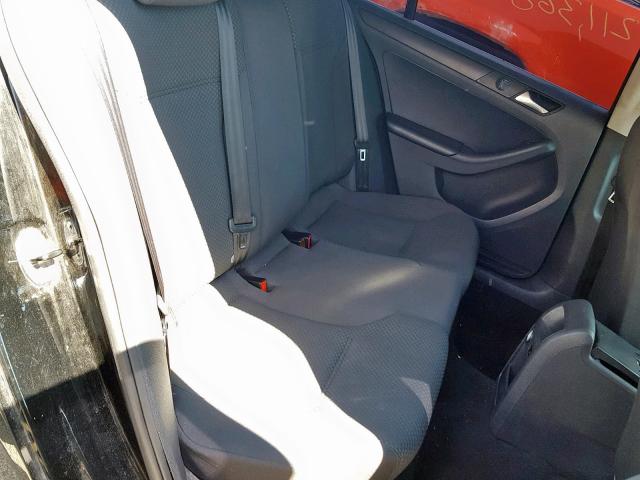 3VW1K7AJXDM259254 - 2013 VOLKSWAGEN JETTA BASE BLACK photo 6