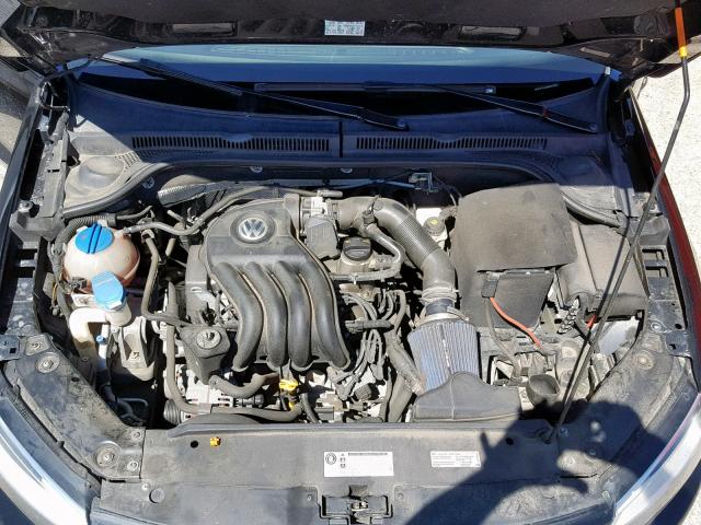 3VW1K7AJXDM259254 - 2013 VOLKSWAGEN JETTA BASE BLACK photo 7