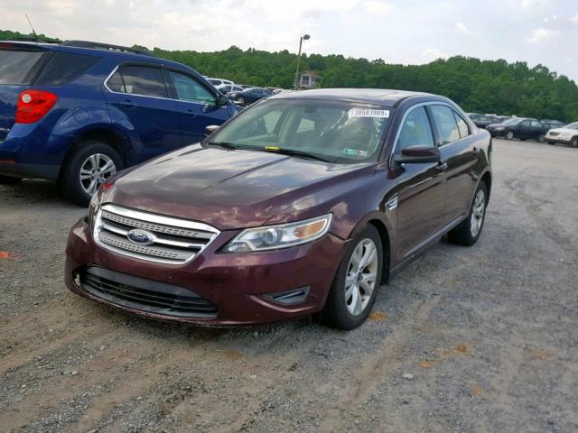 1FAHP2EW7BG101589 - 2011 FORD TAURUS SEL BURGUNDY photo 2