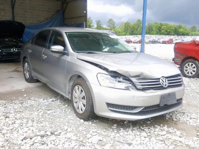 1VWAP7A30DC063912 - 2013 VOLKSWAGEN PASSAT S SILVER photo 1