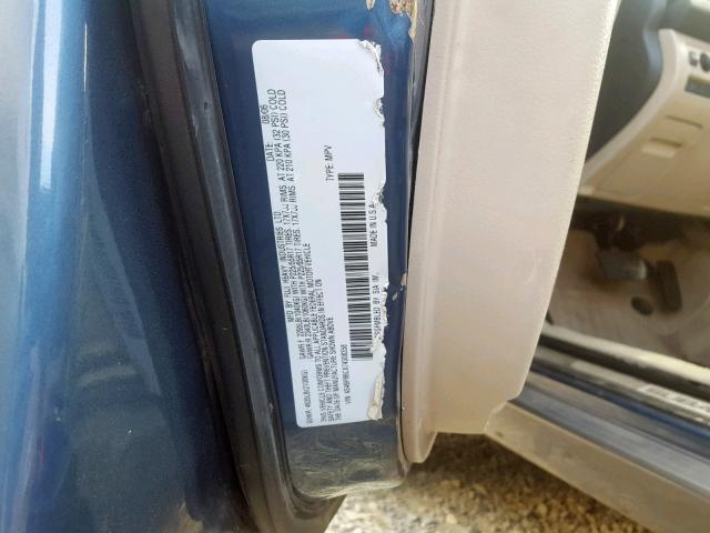 4S4BP86CX74308358 - 2007 SUBARU LEGACY OUT BLUE photo 10