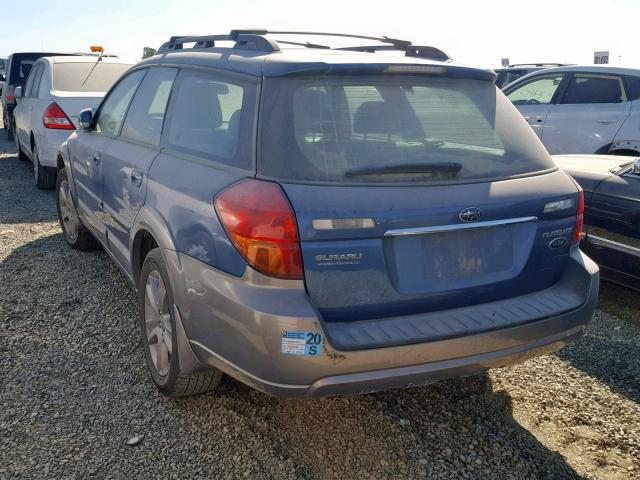 4S4BP86CX74308358 - 2007 SUBARU LEGACY OUT BLUE photo 3