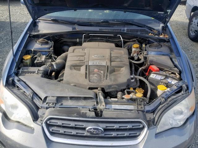 4S4BP86CX74308358 - 2007 SUBARU LEGACY OUT BLUE photo 7