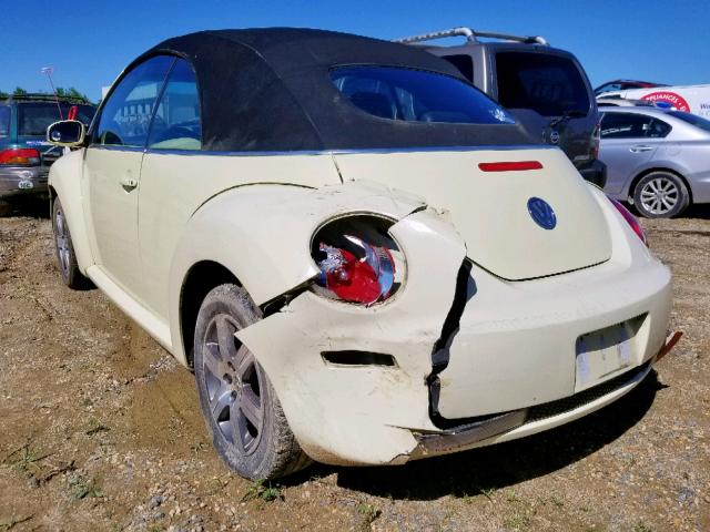 3VWRF31Y36M321478 - 2006 VOLKSWAGEN NEW BEETLE Sarı foto 3