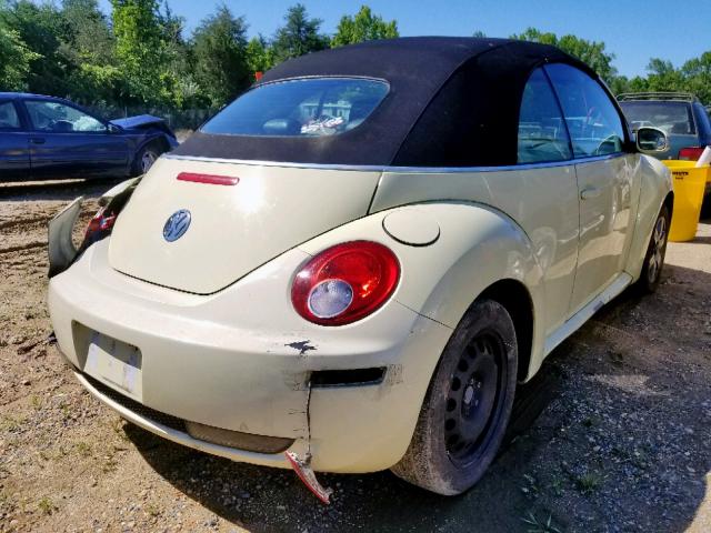 3VWRF31Y36M321478 - 2006 VOLKSWAGEN NEW BEETLE Sarı foto 4