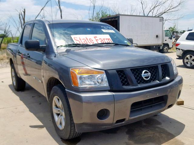 1N6BA0EK3EN505909 - 2014 NISSAN TITAN S GRAY photo 1