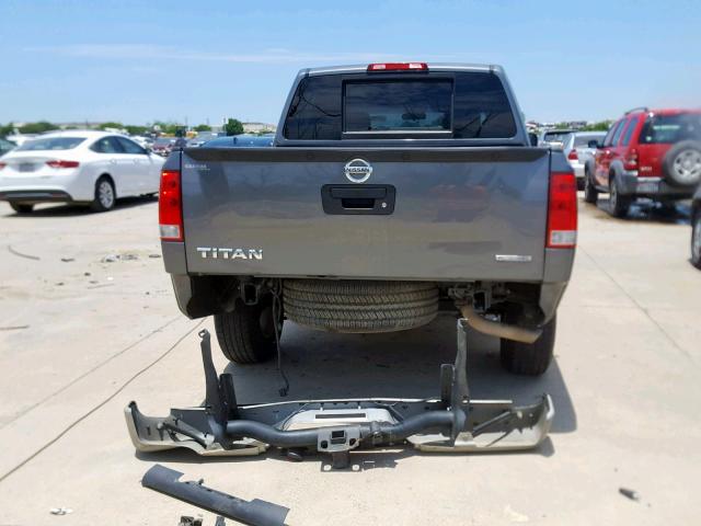 1N6BA0EK3EN505909 - 2014 NISSAN TITAN S GRAY photo 9