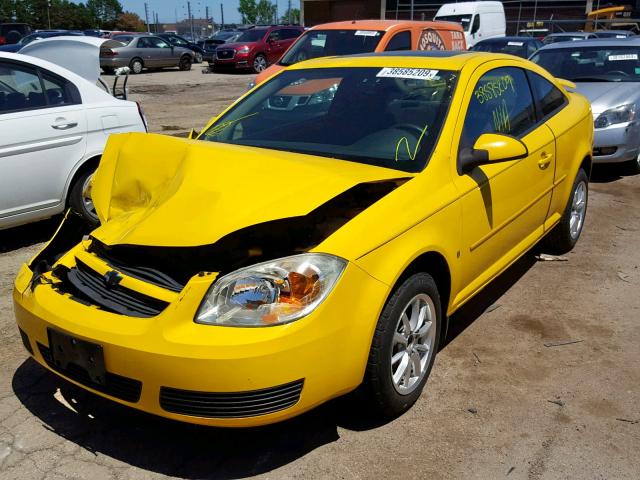 1G1AL15F977402625 - 2007 CHEVROLET COBALT LT YELLOW photo 2