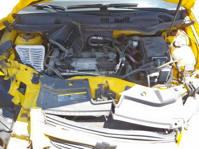 1G1AL15F977402625 - 2007 CHEVROLET COBALT LT YELLOW photo 7