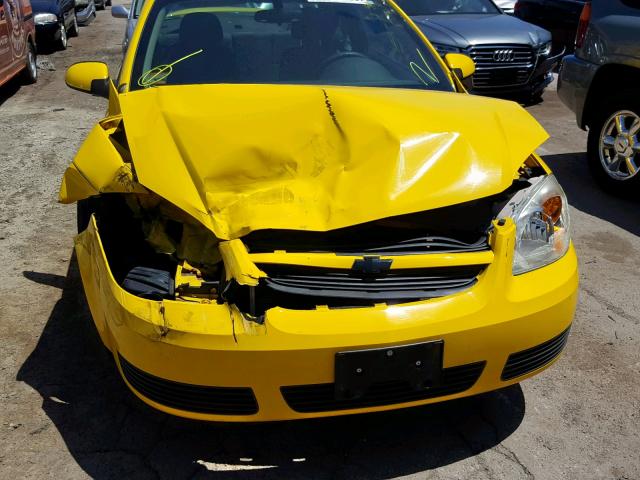 1G1AL15F977402625 - 2007 CHEVROLET COBALT LT YELLOW photo 9