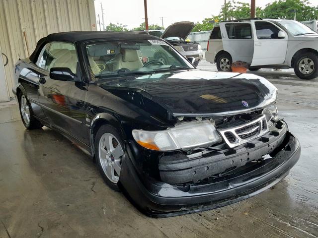 YS3DF78K827003455 - 2002 SAAB 9-3 SE BLACK photo 1