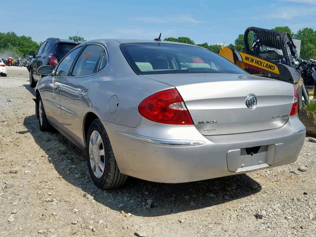 2G4WC582181178368 - 2008 BUICK LACROSSE C SILVER photo 3