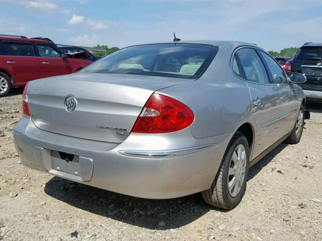 2G4WC582181178368 - 2008 BUICK LACROSSE C SILVER photo 4
