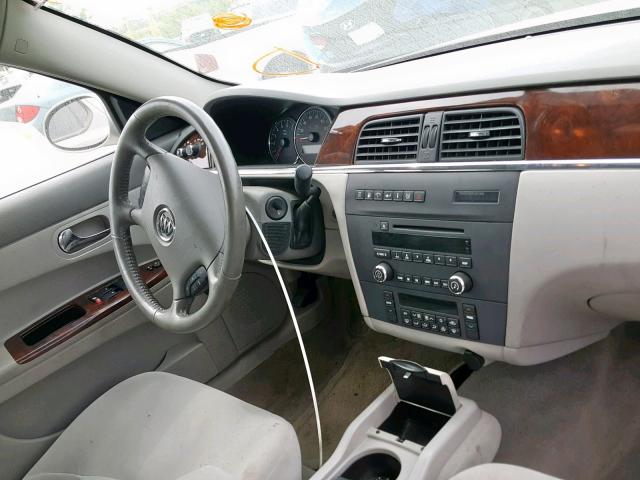 2G4WC582181178368 - 2008 BUICK LACROSSE C SILVER photo 9