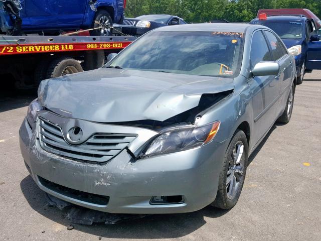 4T1BK46K77U555352 - 2007 TOYOTA CAMRY NEW GREEN photo 2