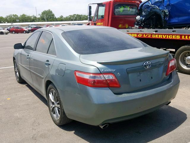 4T1BK46K77U555352 - 2007 TOYOTA CAMRY NEW GREEN photo 3