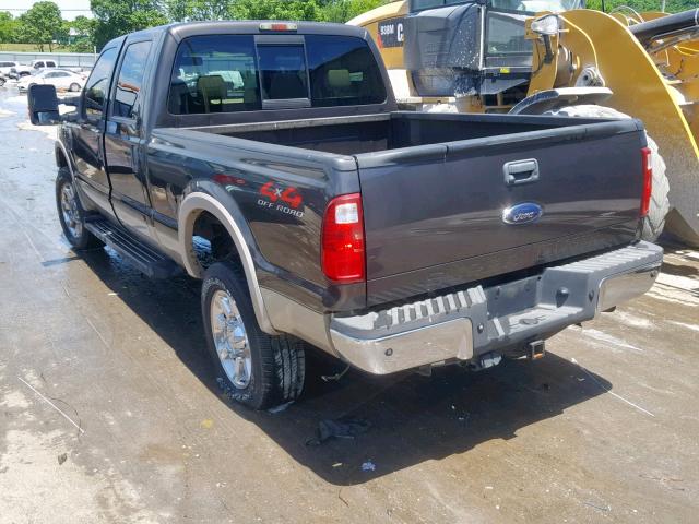 1FTWW31R28ED98480 - 2008 FORD F350 SRW S GRAY photo 3