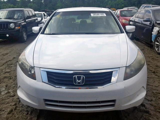 1HGCP26878A102999 - 2008 HONDA ACCORD EXL WHITE photo 9