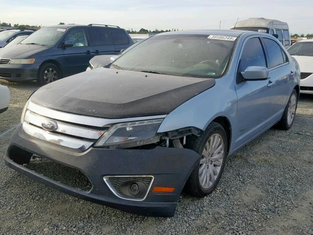 3FADP0L32BR310128 - 2011 FORD FUSION HYB BLUE photo 2