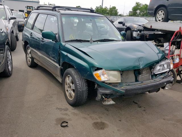 JF1SF65501H731941 - 2001 SUBARU FORESTER S GREEN photo 1