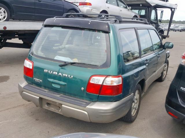 JF1SF65501H731941 - 2001 SUBARU FORESTER S GREEN photo 4