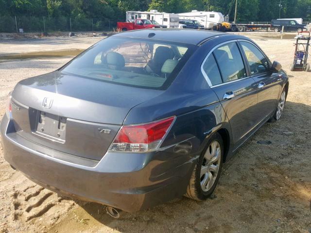 1HGCP36888A052118 - 2008 HONDA ACCORD EXL GRAY photo 4