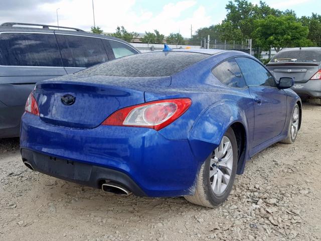 KMHHT6KD9DU091485 - 2013 HYUNDAI GENESIS CO BLUE photo 4