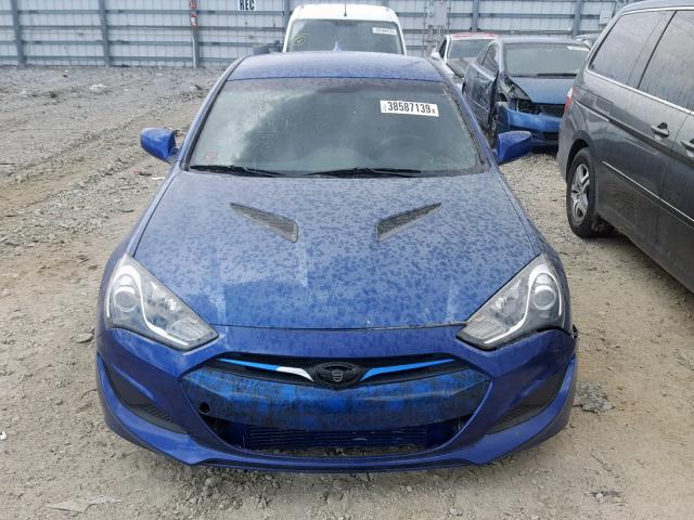 KMHHT6KD9DU091485 - 2013 HYUNDAI GENESIS CO BLUE photo 9