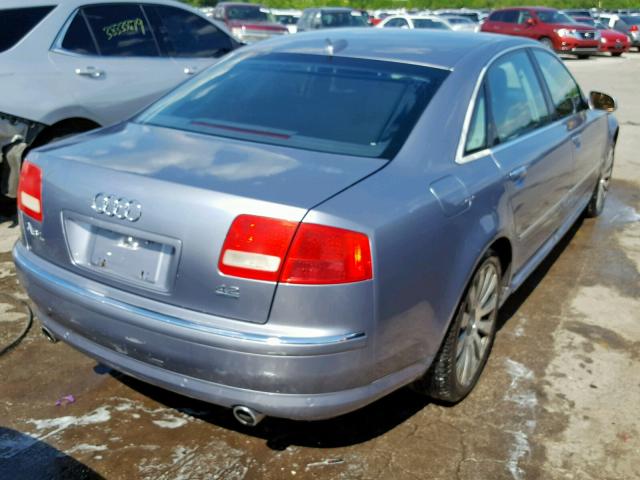 WAUML44E05N005213 - 2005 AUDI A8 L QUATT BLUE photo 4