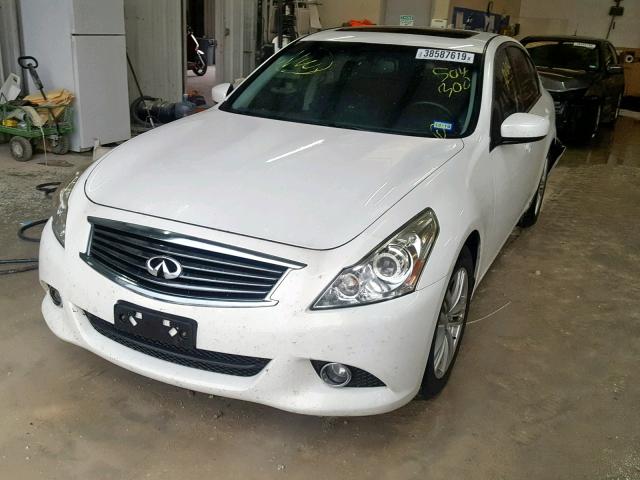 JN1CV6AP5BM504300 - 2011 INFINITI G37 BASE WHITE photo 2