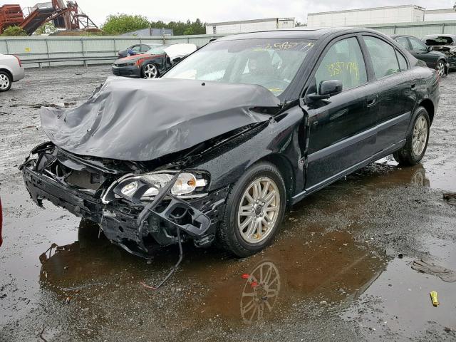 YV1RS64A742417370 - 2004 VOLVO S60 BLACK photo 2