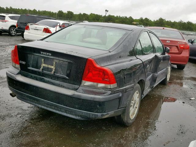 YV1RS64A742417370 - 2004 VOLVO S60 BLACK photo 4