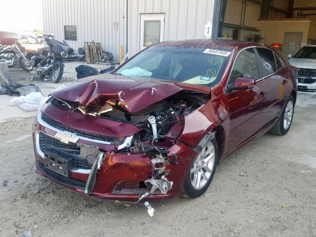 1G11C5SL0FF276502 - 2015 CHEVROLET MALIBU 1LT MAROON photo 2