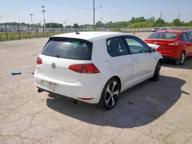 3VWYT7AUXGM023665 - 2016 VOLKSWAGEN GTI S/SE WHITE photo 4