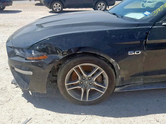 1FA6P8CF9J5133886 - 2018 FORD MUSTANG GT BLACK photo 9