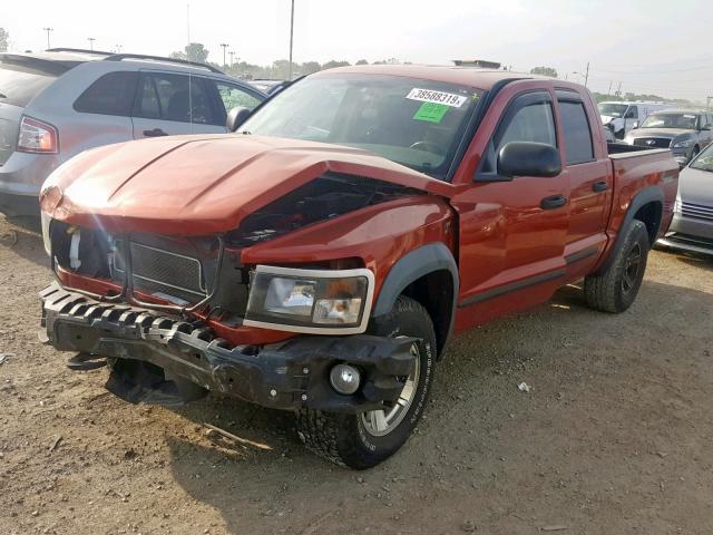 1D7HW78P59S790883 - 2009 DODGE DAKOTA TRX ORANGE photo 2