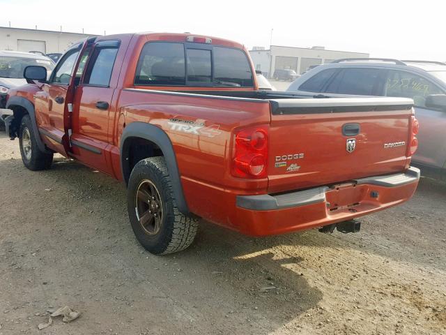 1D7HW78P59S790883 - 2009 DODGE DAKOTA TRX ORANGE photo 3