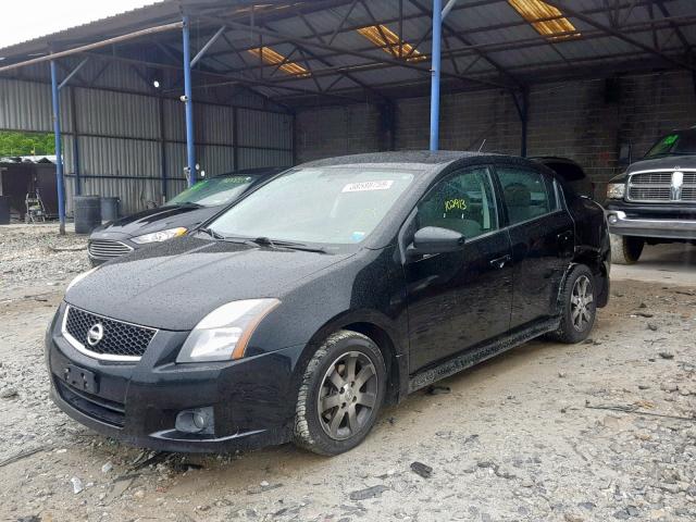 3N1AB6AP7CL747022 - 2012 NISSAN SENTRA 2.0 BLACK photo 2