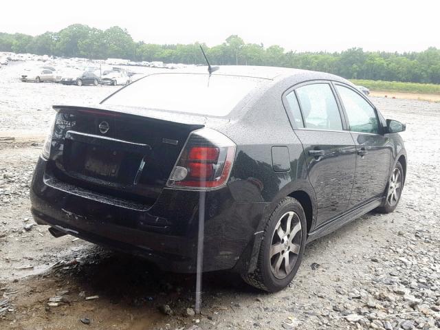 3N1AB6AP7CL747022 - 2012 NISSAN SENTRA 2.0 BLACK photo 4